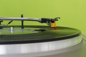 phonograph with vinyl
