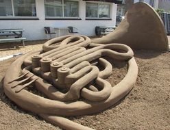 sand sculpture musical instrument