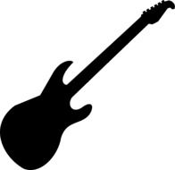 Silhouette of the guitar