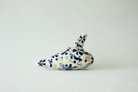 painted ceramic ocarina