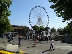 big ferris wheel in the park