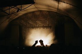 Musical concert on the stage