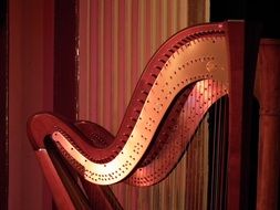 Photo of musical harp instrument