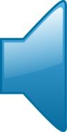 Blue sound icon