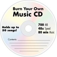clipart of music cd rom
