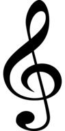 clef music sign drawing