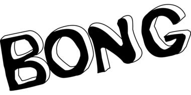 bong text drawing