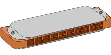 clipart of the harmonica musical instrument