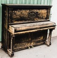 vintage piano