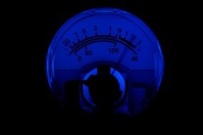 a device for measuring the sound level in blue light
