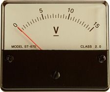 voltmeter panel