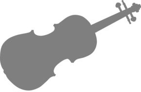 violin string silhouette drawing