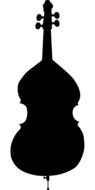 music cello silhouette drawing
