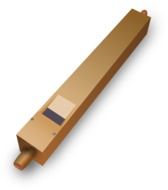 wooden flute as a graphic image