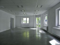 empty interior of modern room