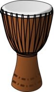 drum African drum drawing