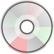 graphic image of a gray cd