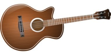 acoustic guitar brown musical instrument drawing