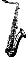 graphic image of a saxophone