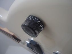 White volume potentiometer