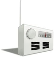 isolated radio as an illustration