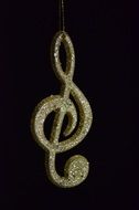 Golden clef decoration