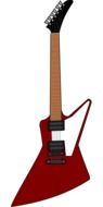 electric guitar music brown black white musical instrument drawing