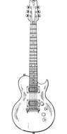 electric guitar musical instrument music black white drawing