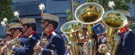 music band on a parade