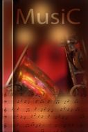 music brochure with creative cover