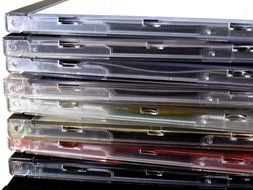 pile of cd covers