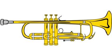 golden trumpet as a graphic image