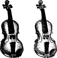 graphic image of two violins