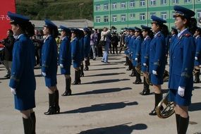 parade women, north korea