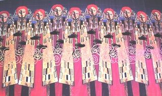 choir as a colorful graphic illustration