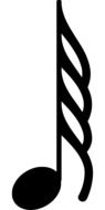 Sixty-Fourth Note, musical symbol drawing