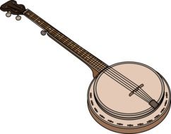 banjo in a graphic image