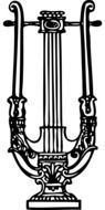 lyre instrument drawing