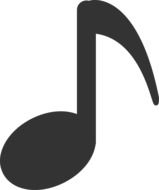 black note symbol