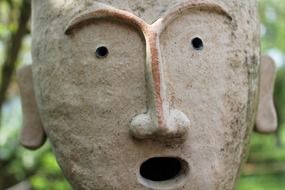 clay figure face