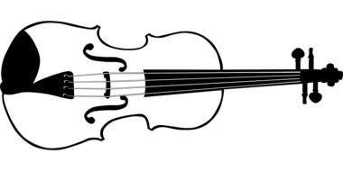 violin drawing