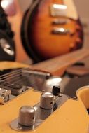 guitar strings and pegs