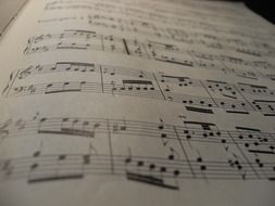 sheet music with classical music