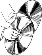 cymbals as a graphic image