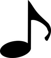 graphic image of the eighth musical note