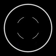 white circle and dotted circle drawing