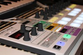 sequencer synthesizer close-up