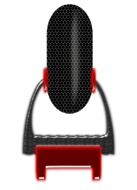 Drawing of microphone with red details