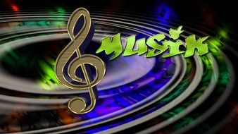 music clef sound drawing