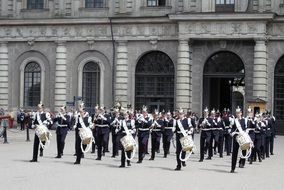 band in the changing of the guard stockholm